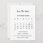 Modernes Kalligrafie-Kalender, nicht fotografisch  Einladung (Vorderseite)