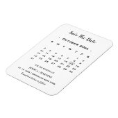 Modernes Kalligrafie-Kalender, nicht fotografisch Magnet (Linke Seite)