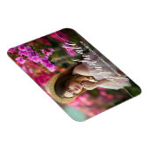 Modernes Kalligrafie-Script-Abschluss-Foto Magnet (Rechte Seite)