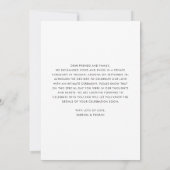 Modernes Kalligrafie-Script-Elopement-Foto Ankündigung (Rückseite)