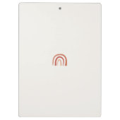 Modernes Kalligrafie-Script-Foto Klemmbrett (Rückseite)