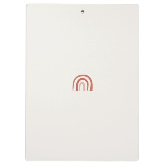 Modernes Kalligrafie-Script-Foto Klemmbrett (Rückseite)