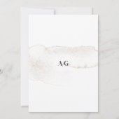 Modernes Kalligrafie-Script-Foto Save The Date (Rückseite)