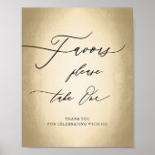 Modernes Kalligrafie-Script Gold-Favoriten für Hoc Poster (Vorne)