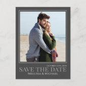 Modernes Kalligrafie-Script mit zwei Fotos Postkarte (Vorderseite)