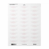 Modernes Kalligrafie-Skript Blush Pink Nachname (Vorne)