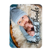 Modernes Kalligrafie-Skript Neue Baby-Liebe und Da Magnet (Vertikal)