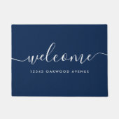 Modernes Kalligrafie-Skript - Willkommen-Straße Fußmatte (Vorderseite)