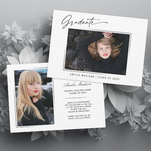 Modernes Kalligrafie-Skriptgraduat 2 Foto Ankündigung