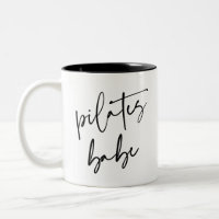 Modernes Kalligrafie-Workout-Gym Pilates Babe