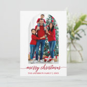 Modernes kalligrafisches Foto Arch Weihnachten (Stehend Vorderseite)