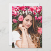 Modernes kalligrafisches Foto Extravagant Minimali Einladung (Vorderseite)