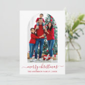 Modernes kalligrafisches Foto Weihnachten Weihnach (Stehend Vorderseite)