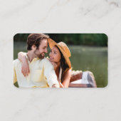 Modernes kalligrafisches Hochzeitregister-Foto Begleitkarte (Rückseite)