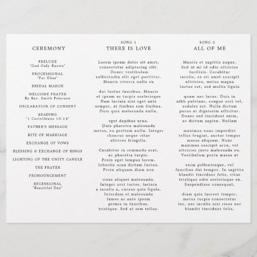 Modernes kalligrafisches Programm für zeitlose Sch (Rückseite)