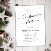 Modernes kalligrafisches Weihnachtsfest - Party Einladung