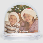 Modernes kalligrafisches Weihnachtsgebäck - Foto Schneekugeln (Rückseite)