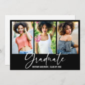 Modernes Kalligraphie-Farbgebläse Abschluss 3 Foto Ankündigung (Vorne/Hinten)