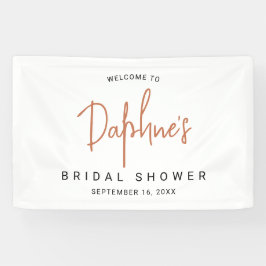 Modernes kalligraphisches Brautparty Banner