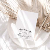 Modernes kalligraphisches Brautparty Einladung