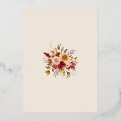 Modernes kalligraphisches Foto Save the Date Folieneinladung (Rückseite)