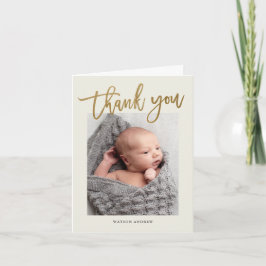 Modernes kalligraphisches Foto vielen Dank Dankeskarte