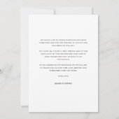 Modernes kalligraphisches Hochzeitsstipendium Foto Dankeskarte (Rückseite)