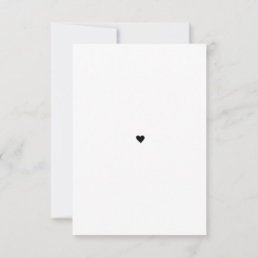 Modernes kalligraphisches Hochzeitsstipendium Foto Dankeskarte (Rückseite)