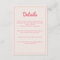 Modernes, kaltrosa Fuchsia Retro Vibes Wedding