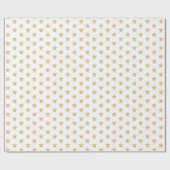 Modernes Kamel-Khaki-Weiße Sterne Muster chic Gesc Geschenkpapier (Flach)