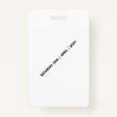 Modernes Karate Party Kindergeburtstag VIP Pass Ab Ausweis (Rückseite)