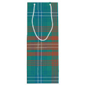 Modernes Kariertes Clan Wilson Party Tartan Geschenktüte Für Weinflaschen (Rückseite)