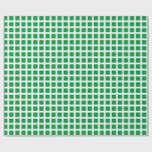 Modernes kariertes, grünes Gitter im Schachbrettfa Geschenkpapier (Flach)