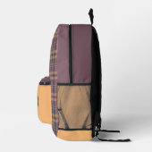 Modernes Kariertes Heather Bedruckter Rucksack (Rechts)