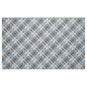 Modernes kariertes Muster hellblau und grau Stoff (Fat Quarter (45,7 x 55,9 cm))