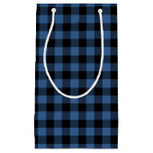 Modernes Kariertes Muster Kleine Geschenktüte (Vorderseite)