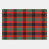 Modernes Kariertes Tartan-Muster Geschenkpapier Set (Vorderseite 3)