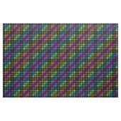 Modernes, Kariertes Unisex-Regenbogen-Muster Stoff (Fat Quarter (45,7 x 55,9 cm))