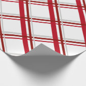 Modernes Kariertes Weihnachtspapier Geschenkpapier (Ecke)