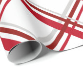 Modernes Kariertes Weihnachtspapier Geschenkpapier (Rolleneckpunkt)