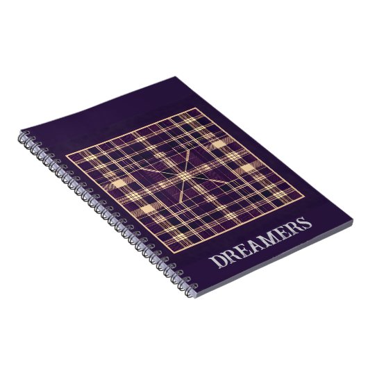 Modernes Karo-Notebook Notizblock (Rechte Seite)