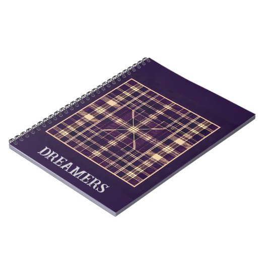 Modernes Karo-Notebook Notizblock (Linke Seite)