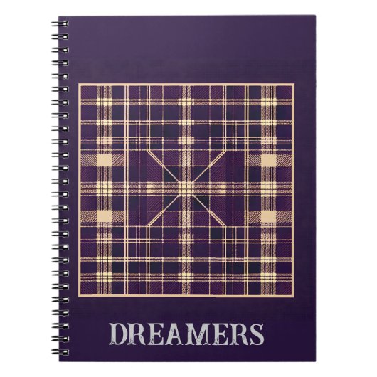 Modernes Karo-Notebook Notizblock (Vorderseite)