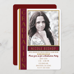 Modernes kastanienbraunes einladung