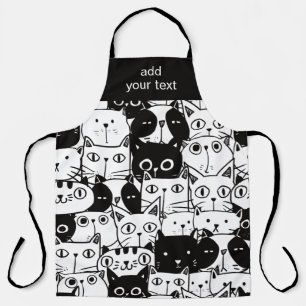 Modernes Kawaii Funny Niedlich Cat Muster Schürze