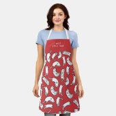 Modernes Kawaii Funny Niedlich Cats Muster Schürze (Getragen)