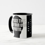 Modernes Keepake-Foto (Upload & Erstellen) Tasse (Vorderseite Links)