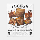 Modernes Keepake-Hund-Foto Fleecedecke (Vorderseite)