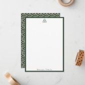 Modernes keltisches Knot-Logo Mitteilungskarte (Vorderseite/Rückseite Beispiel)