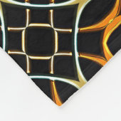 Modernes keltisches Muster aus Metall Fleecedecke (Ecke)